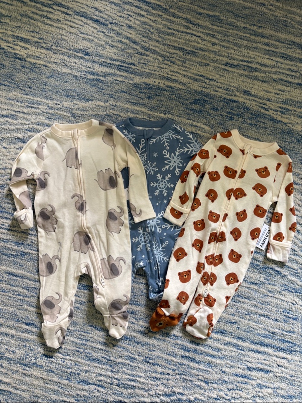 Old Navy Footed Pjs-Set of 3